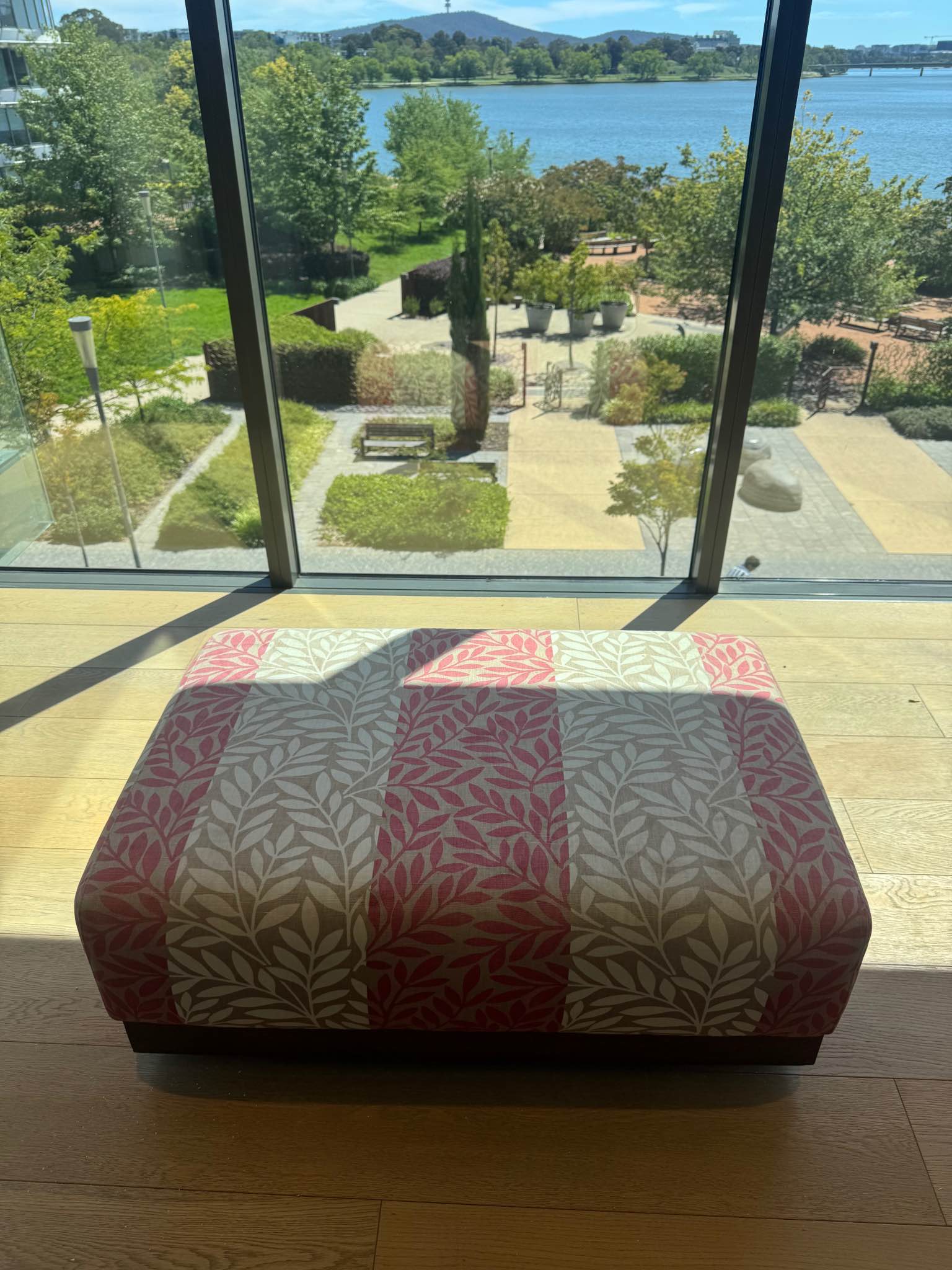 Jimmy Possum Ottoman / Footstool – Solid Timber Base – Great Condition ...