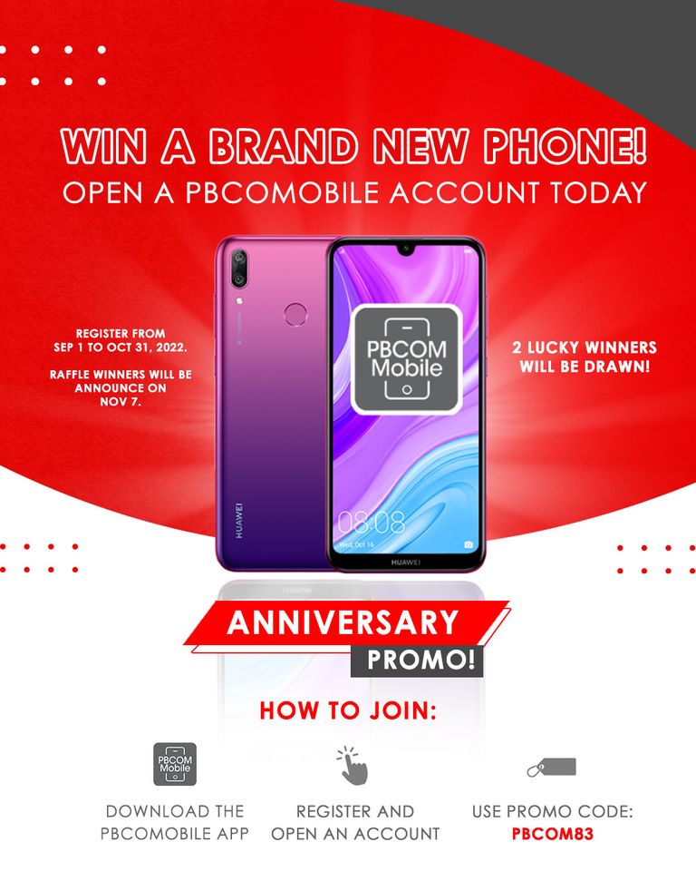PBCOM - Get a chance to win a brand new Huawei Y7 phone! All you have ...