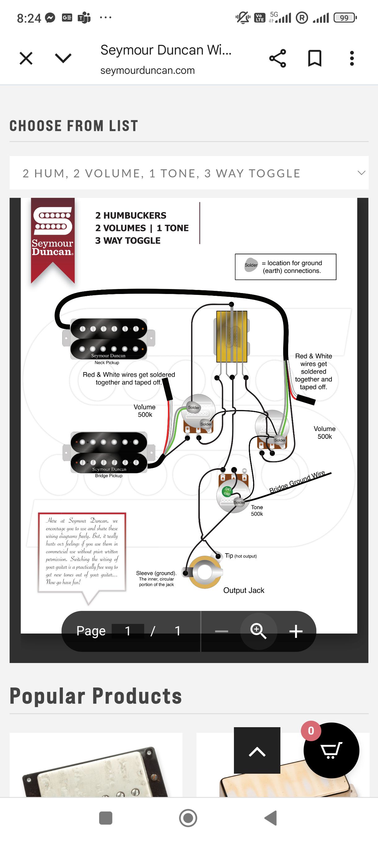 How do 3 humbucker guitar controls work?