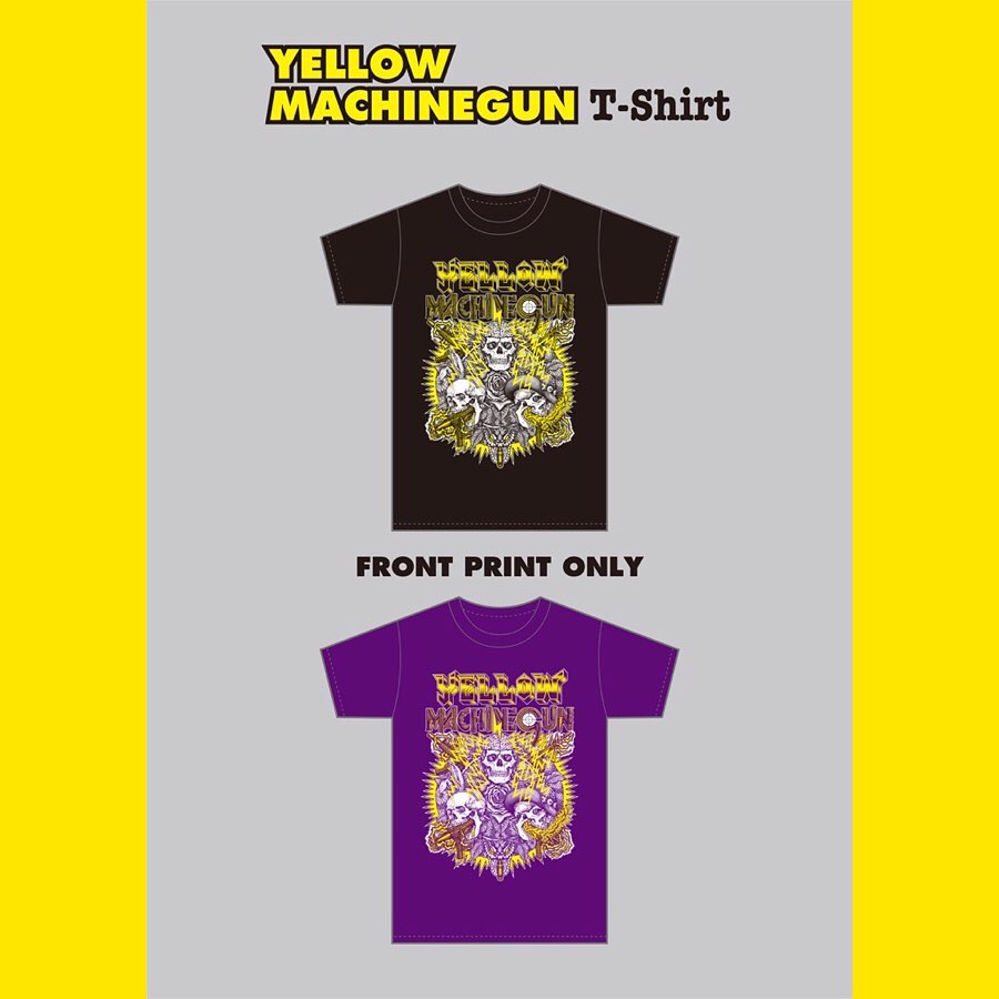 レア　美品　少年ナイフ Yellow Machinegun Tシャツ　黒　L イエマシNew Tシャツ期間限定通信販売決定‼️ 和歌山が世界に誇る