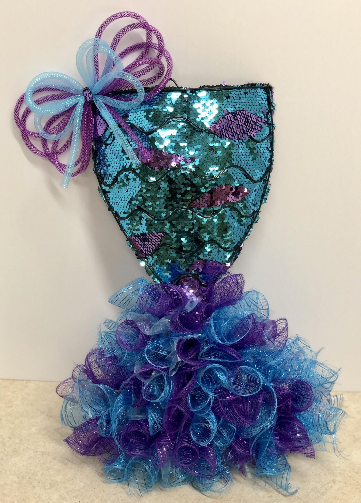 Making Mermaid Tails with Dollar Tree Wreath Forms