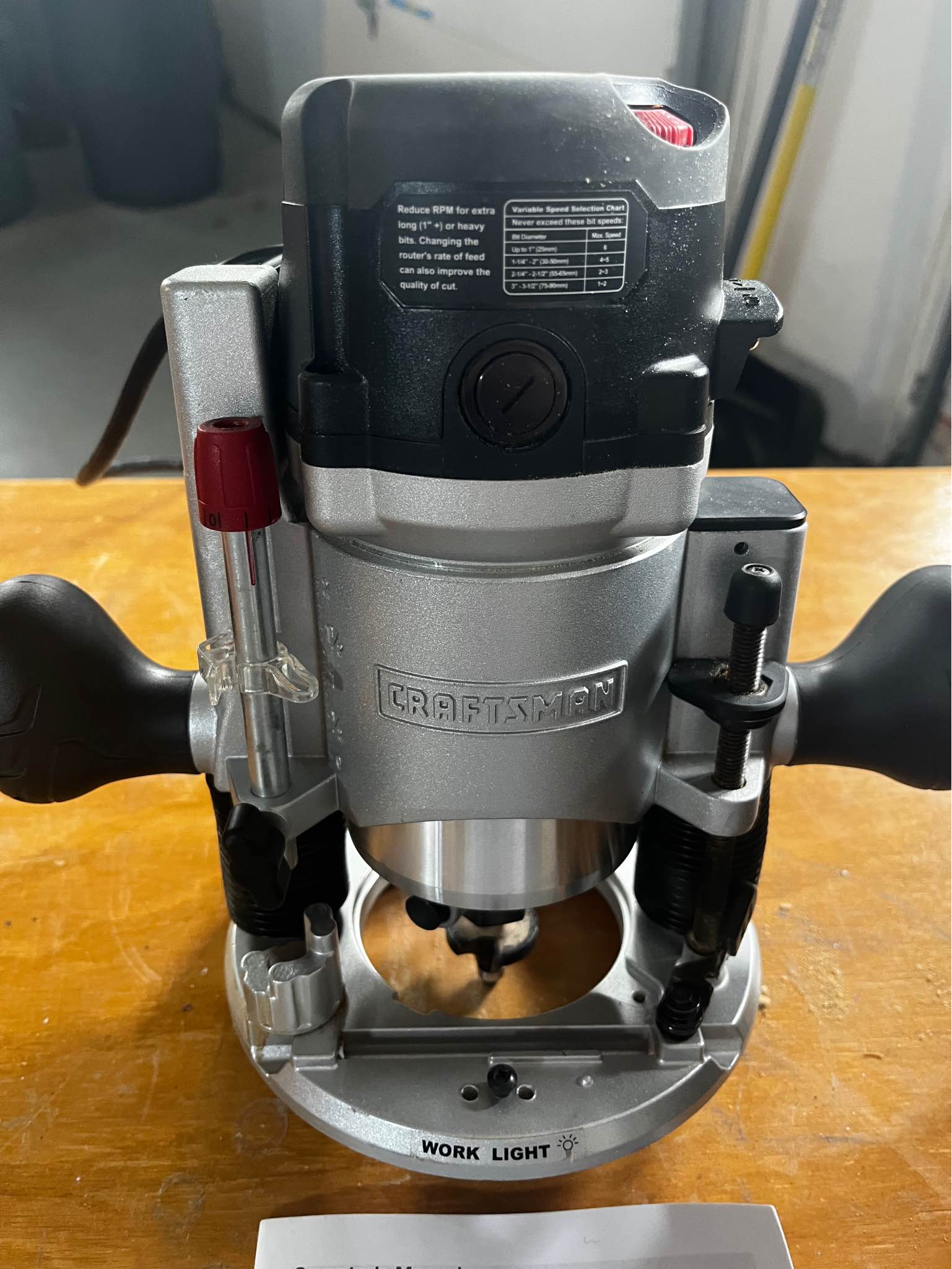 Craftsman Plunge-Base Router 10.0 Amp 1-3/4 HP w/ Bag & 30+ assorted ...