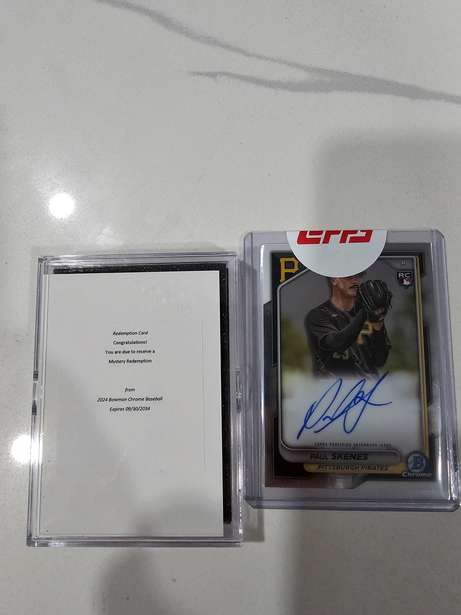 Found rare Paulino Santana True Red card in Bowman HTA