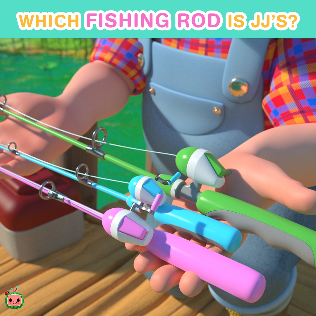 cocomelon fishing pole Firebuggz Happy Pak Campfire Roasters Fire Camouflage use Kid Casters Transformers fishing pole Kid Casters 34IN Green Camo