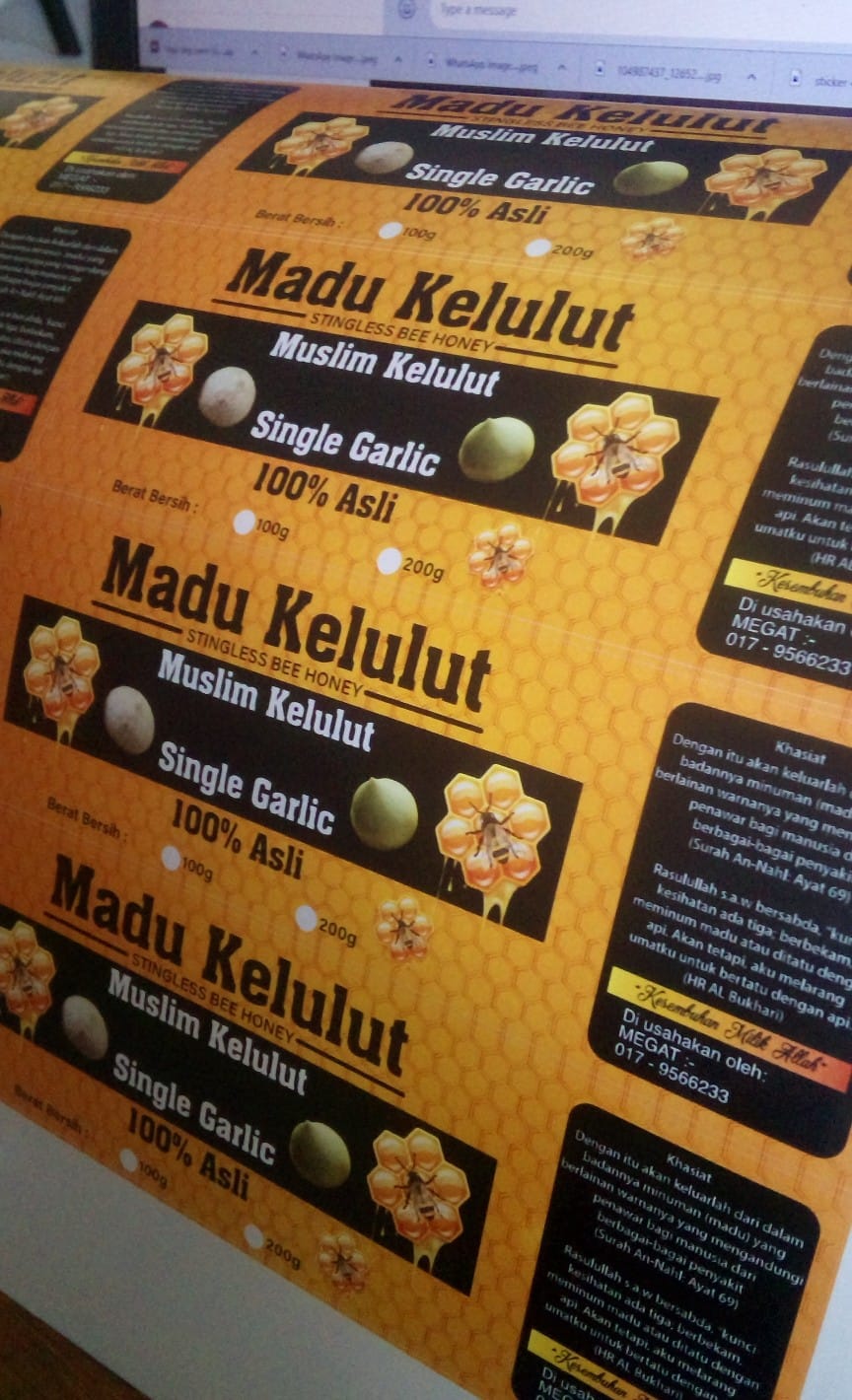 Terima kasih atas... - Brofit Sticker & Signage Maker