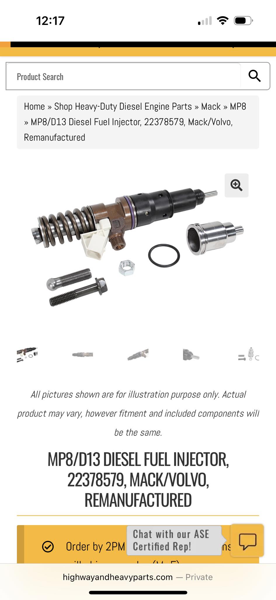 Alliant Power 7.3L Ford Powerstroke Fuel Injector Superkit – 94-03, AP63803AD/AB/AE/AA, New – Core Due