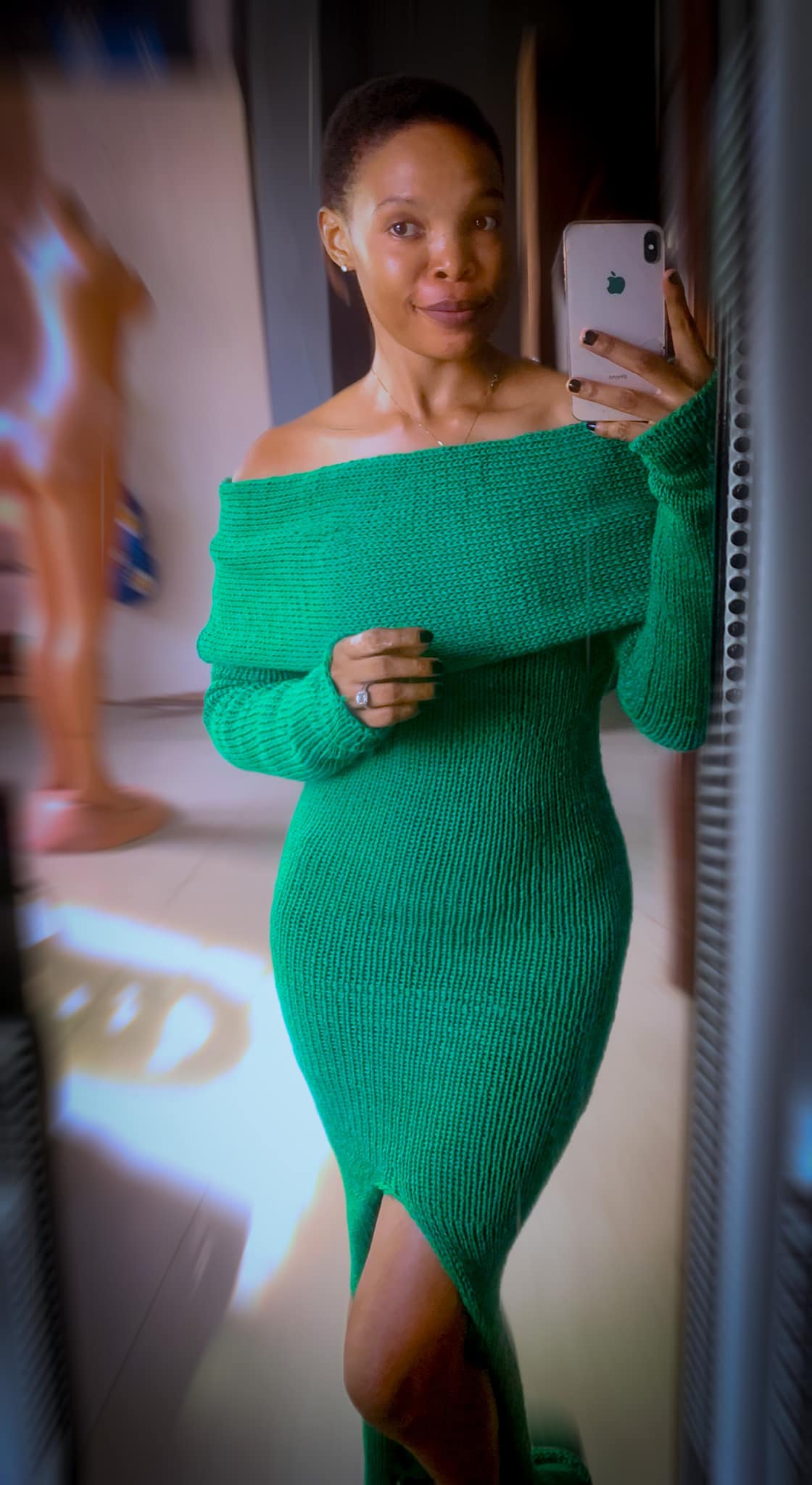 Stunning Gown Made with Sentro Knitting Machine