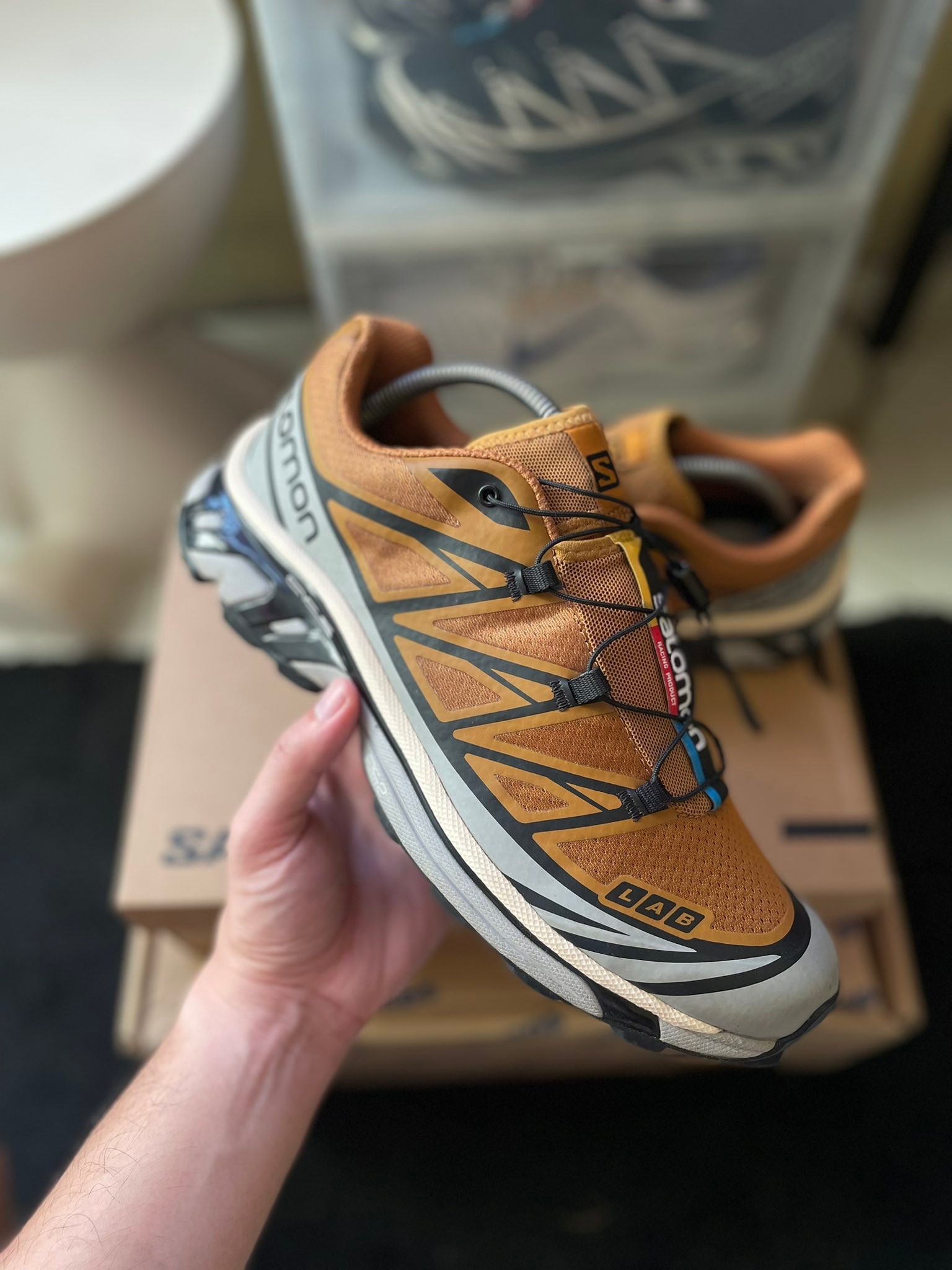 SALOMON XT-4 0G OLIVE NIGHT BLACK ALOE SIZE 9.5 US MENS | 27.5 CM 