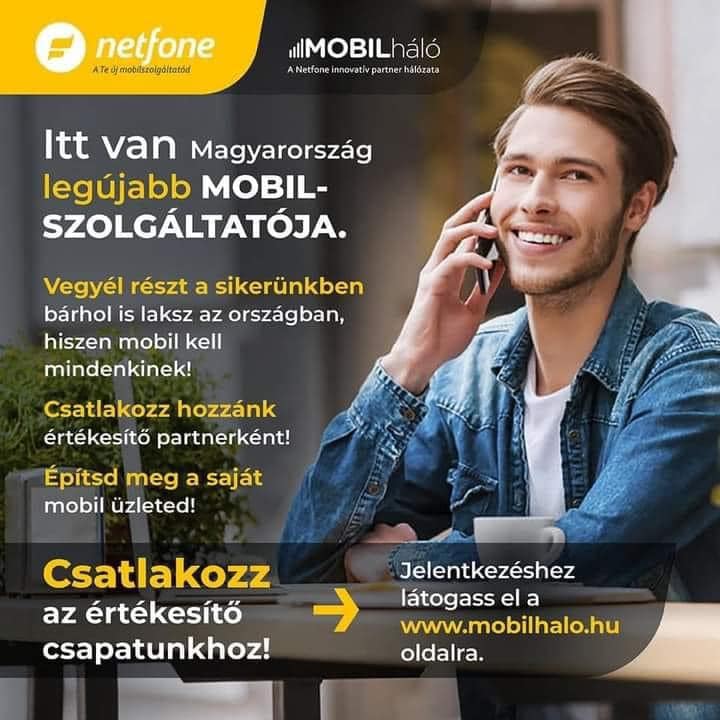 Netfone Mobilháló Franchise partner Sz. Károly | Dunaújváros