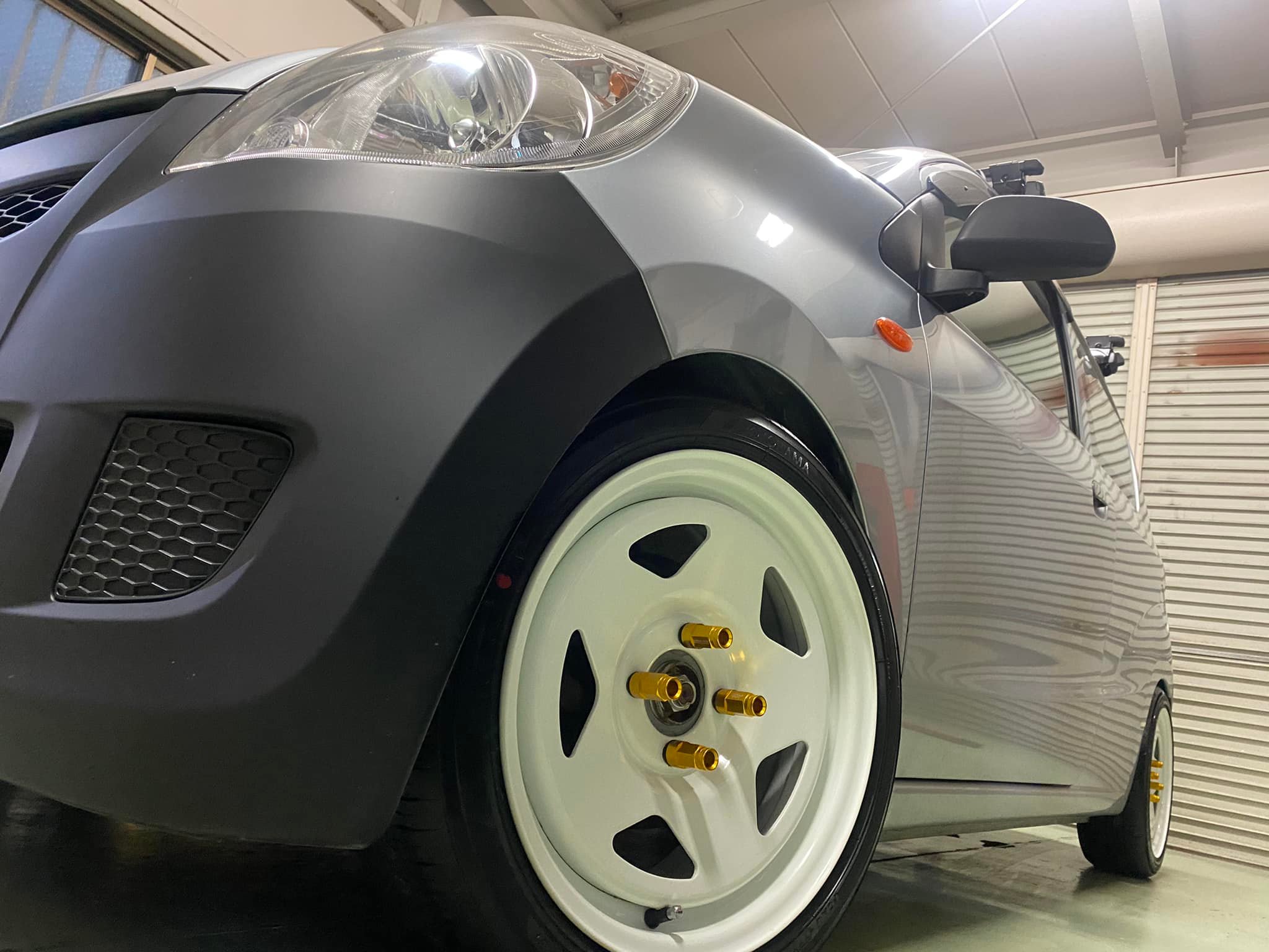 T様L275V ミラ ホイール ESB TC01 TECCHIN WHEEL カラー ホワイト 