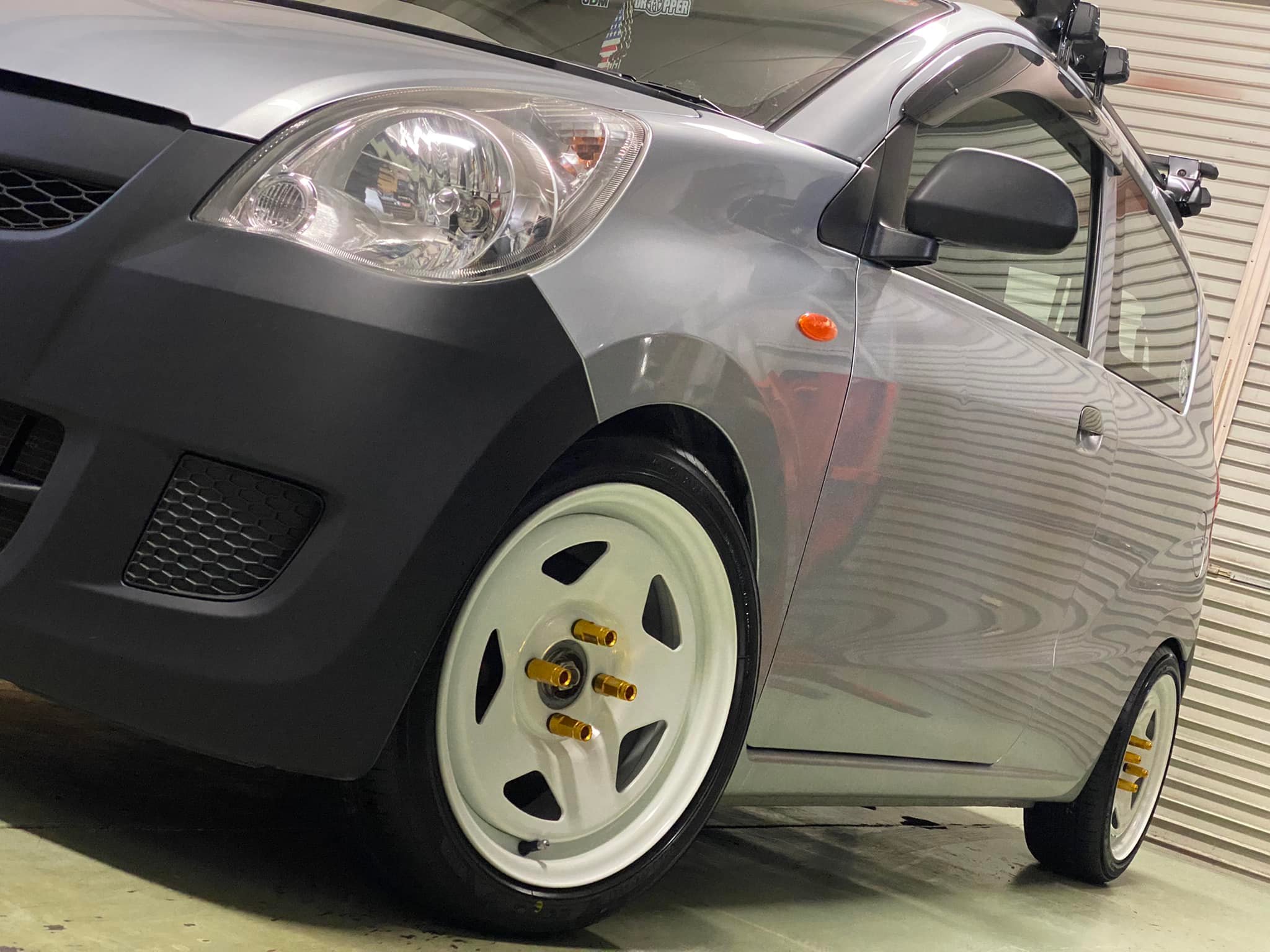T様L275V ミラ ホイール ESB TC01 TECCHIN WHEEL カラー ホワイト 