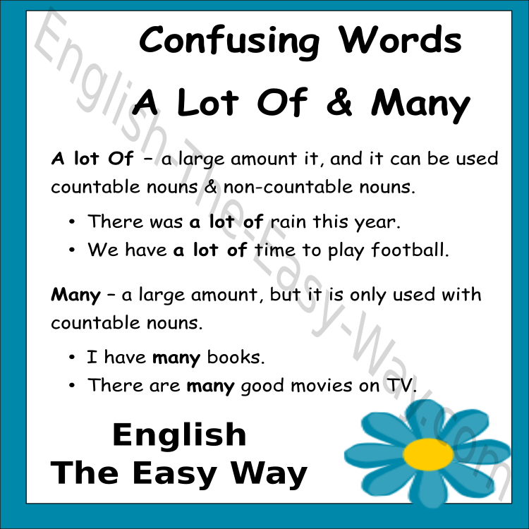 English The Easy Way - We have ______ of friends. 1. a lot of 2. many 3 ...