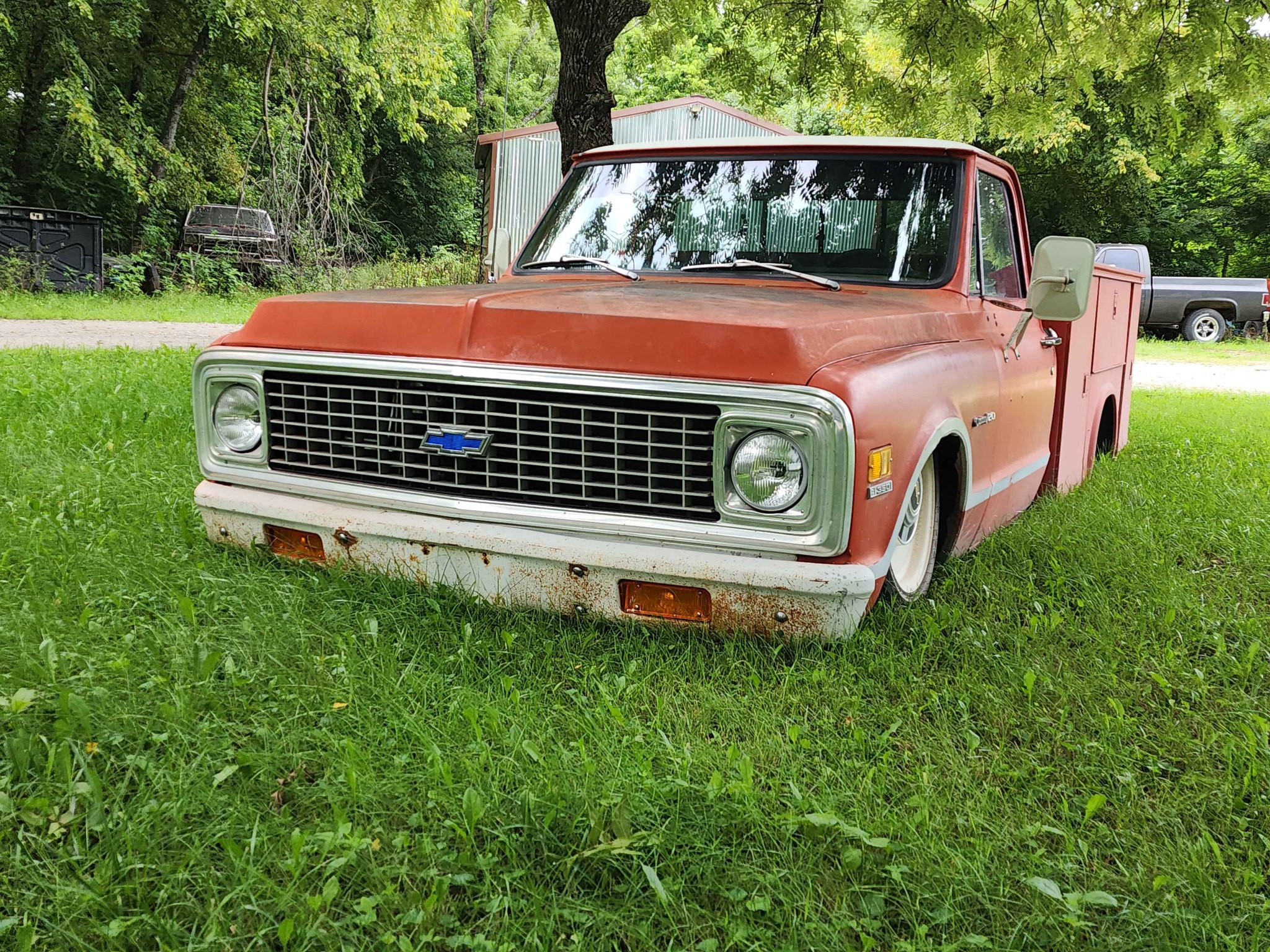 1971 Chevy c20 air ride work truck Slammed utilities truck - Commercial ...