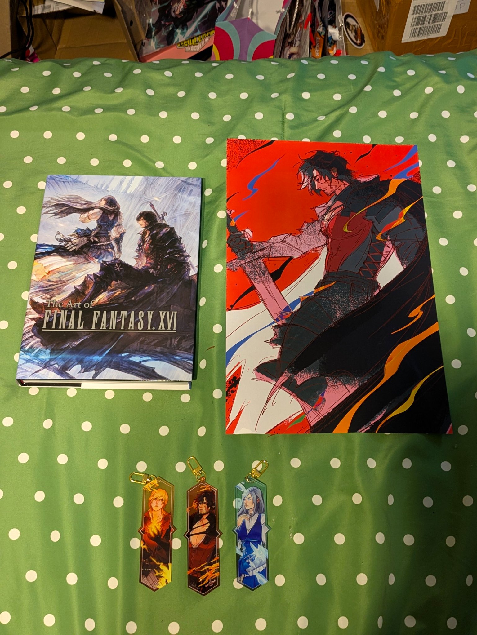 Final Fantasy XVI pixel pin collection complete with Torgal, Jill 