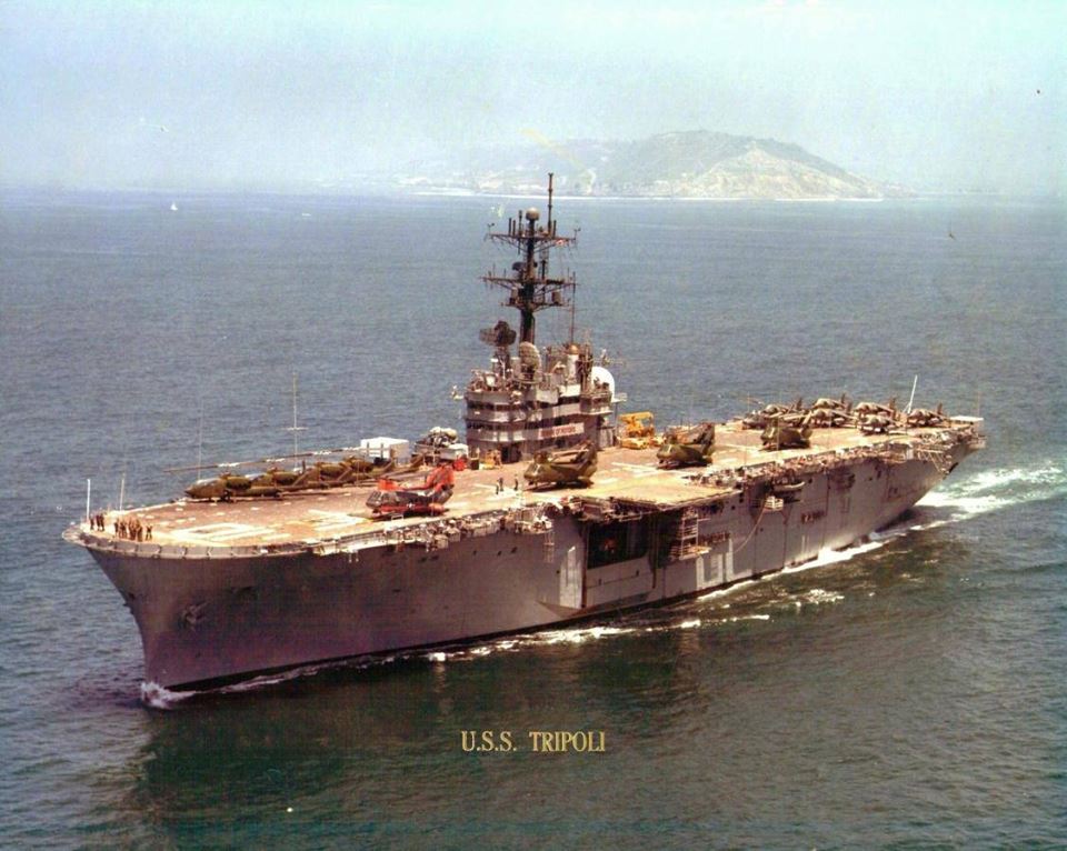 My ships USS Tripoli (LPH-10) and USS... - James Riley Swan | Facebook