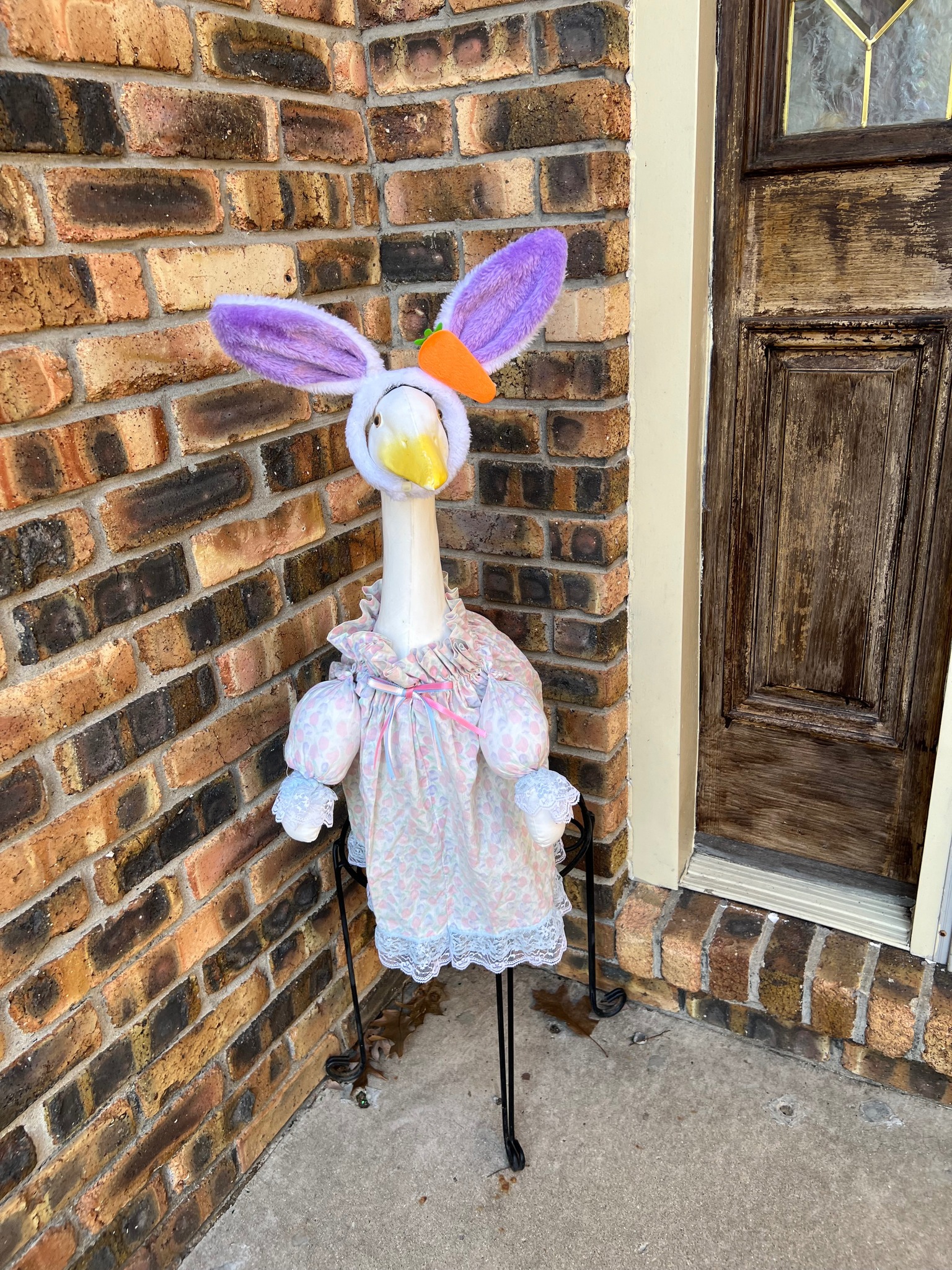 The Porch Goose Club of America | I used Velcro and a zip tie | Facebook
