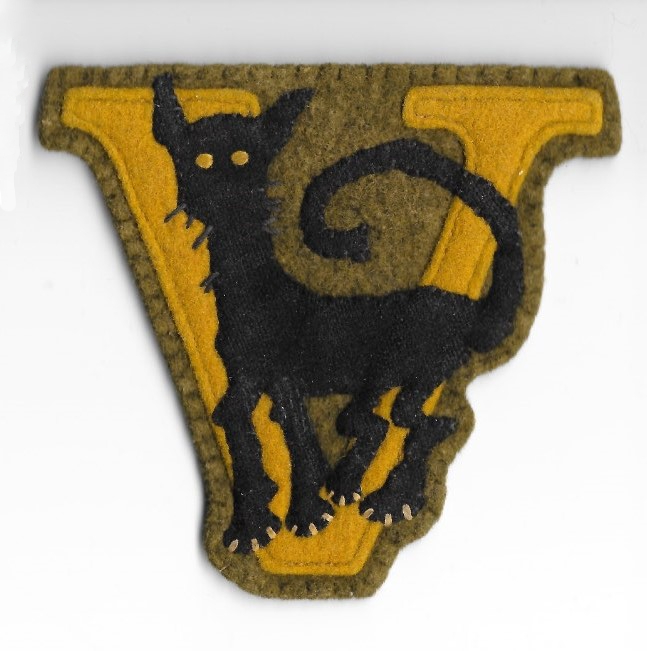 WWII USAAF Disney, Black Cat 48th Fighter Squadron Jacket Patch.