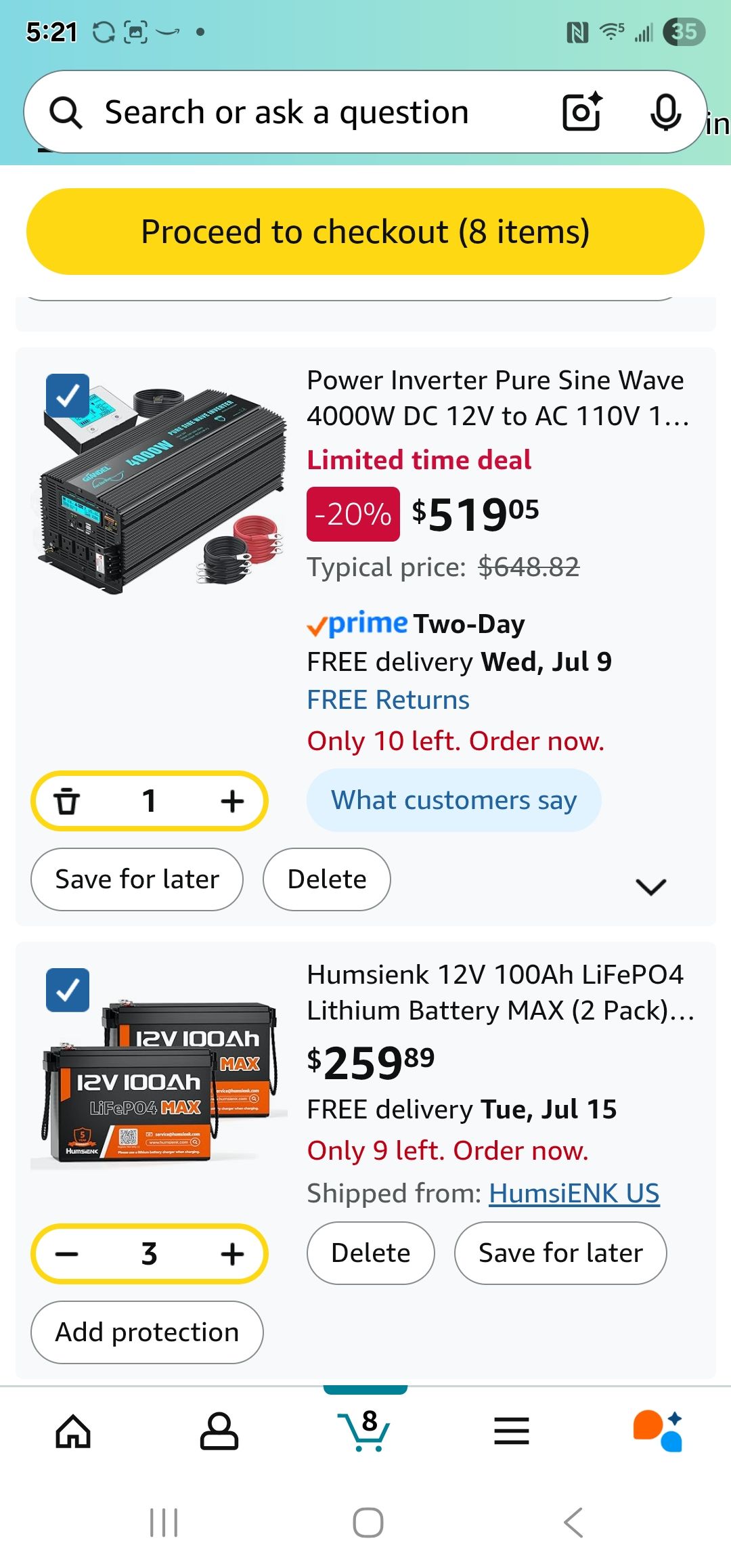 Review Needed CrownMicro Xavier X-1.5KW-PF1 PV-2500 12V Solar Inverter