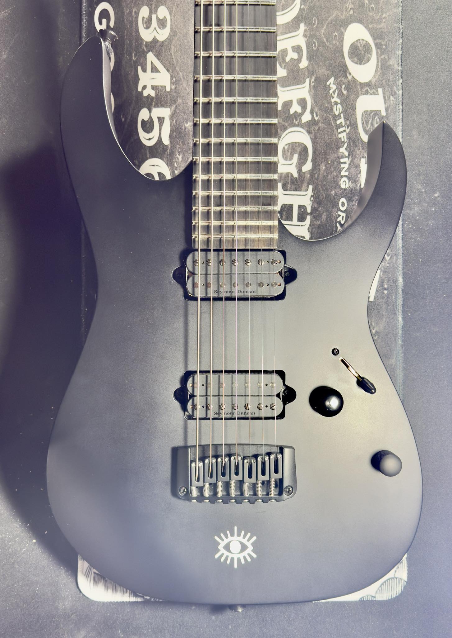2015 Ibanez Iron Label 7 string with Nazgul/Sentient pickups