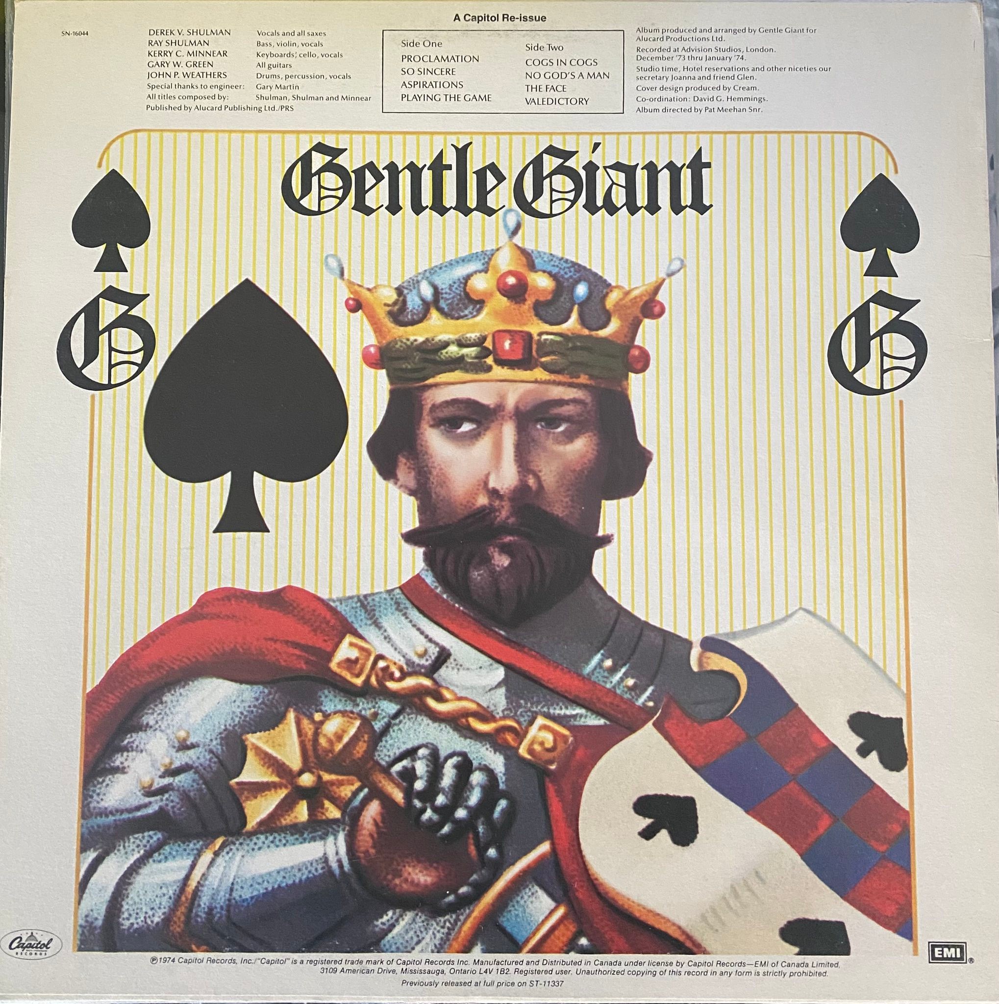 What's your favorite Gentle Giant track from The Power and the Glory?