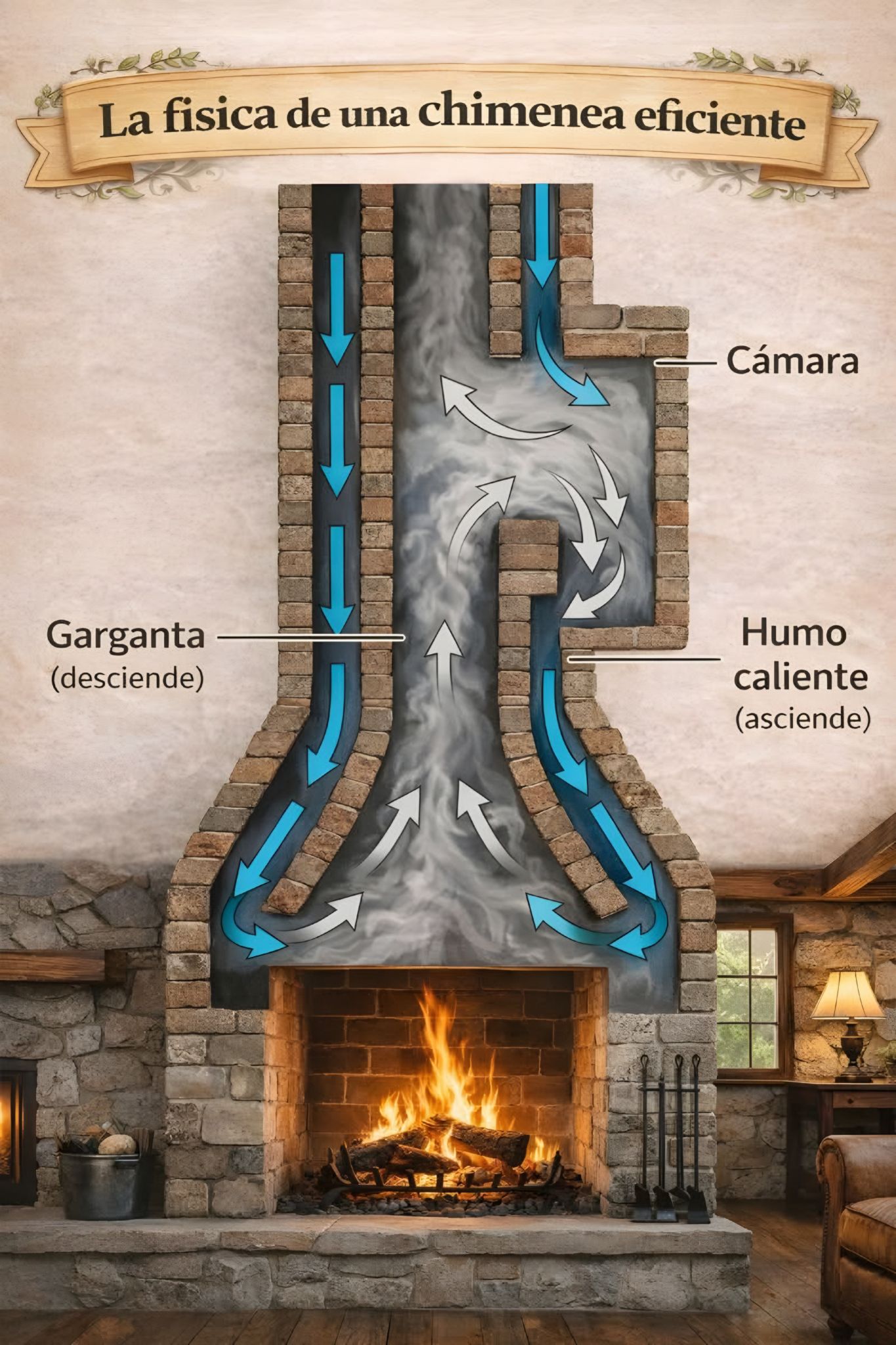 🔥🏠 Cómo funciona una chimenea eficiente 🏠🔥 | Facebook