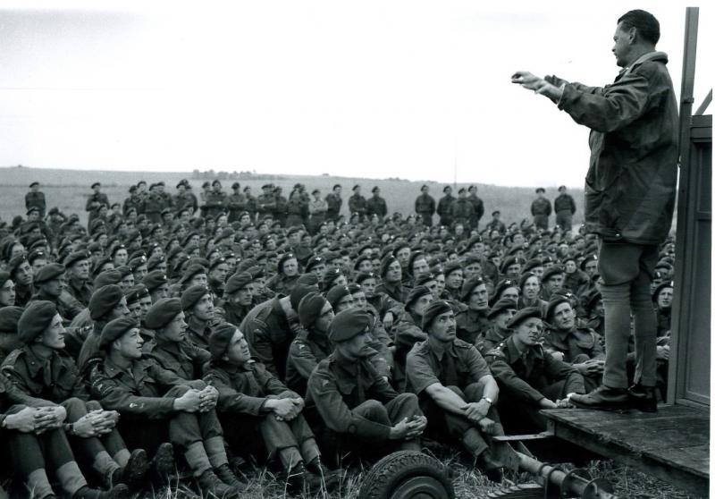 In June of 1944, paratroopers of the 82nd Airborne Division take a