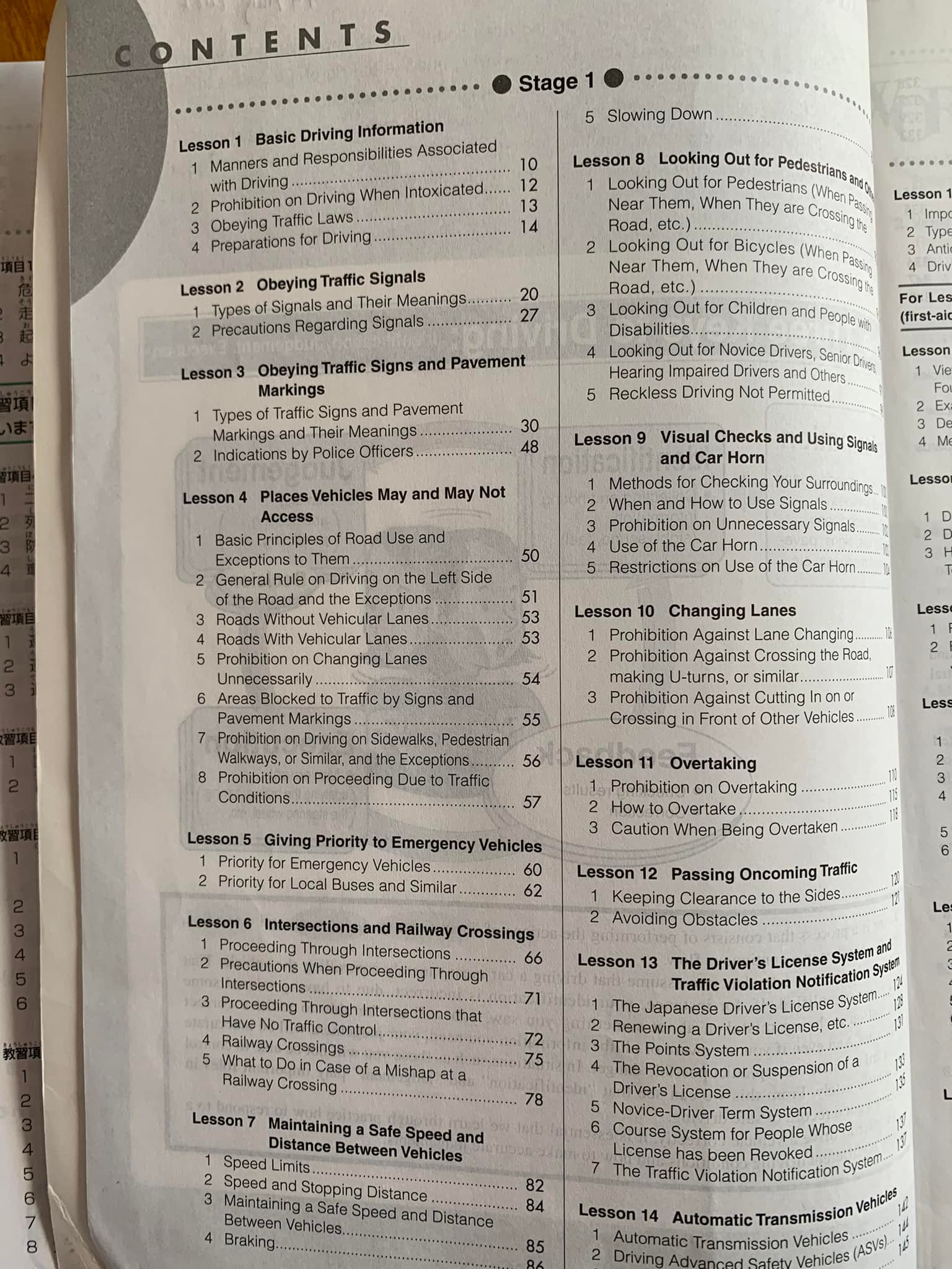English versions of Japanese driving test study books for sale?
