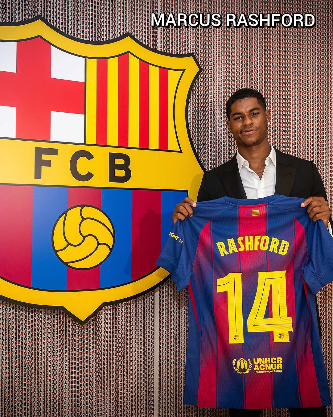 Marcus Rashford to wear number 14 shirt at Barca