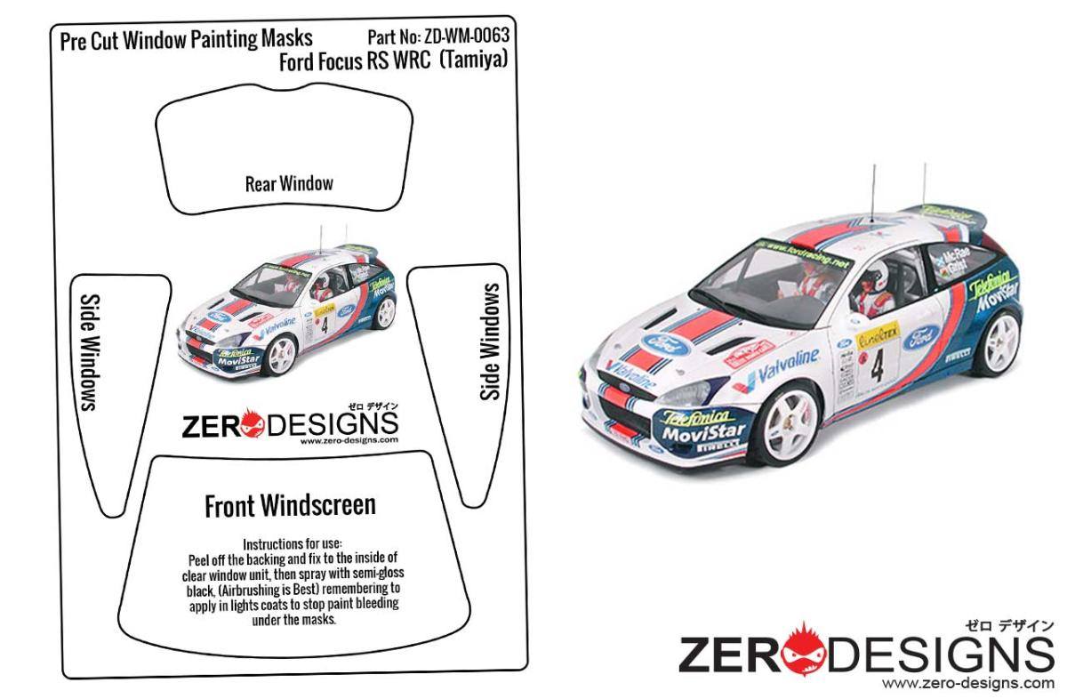 1/24 Ford Focus WRC Monte Carlo Rally 2000, Hasegawa kit.