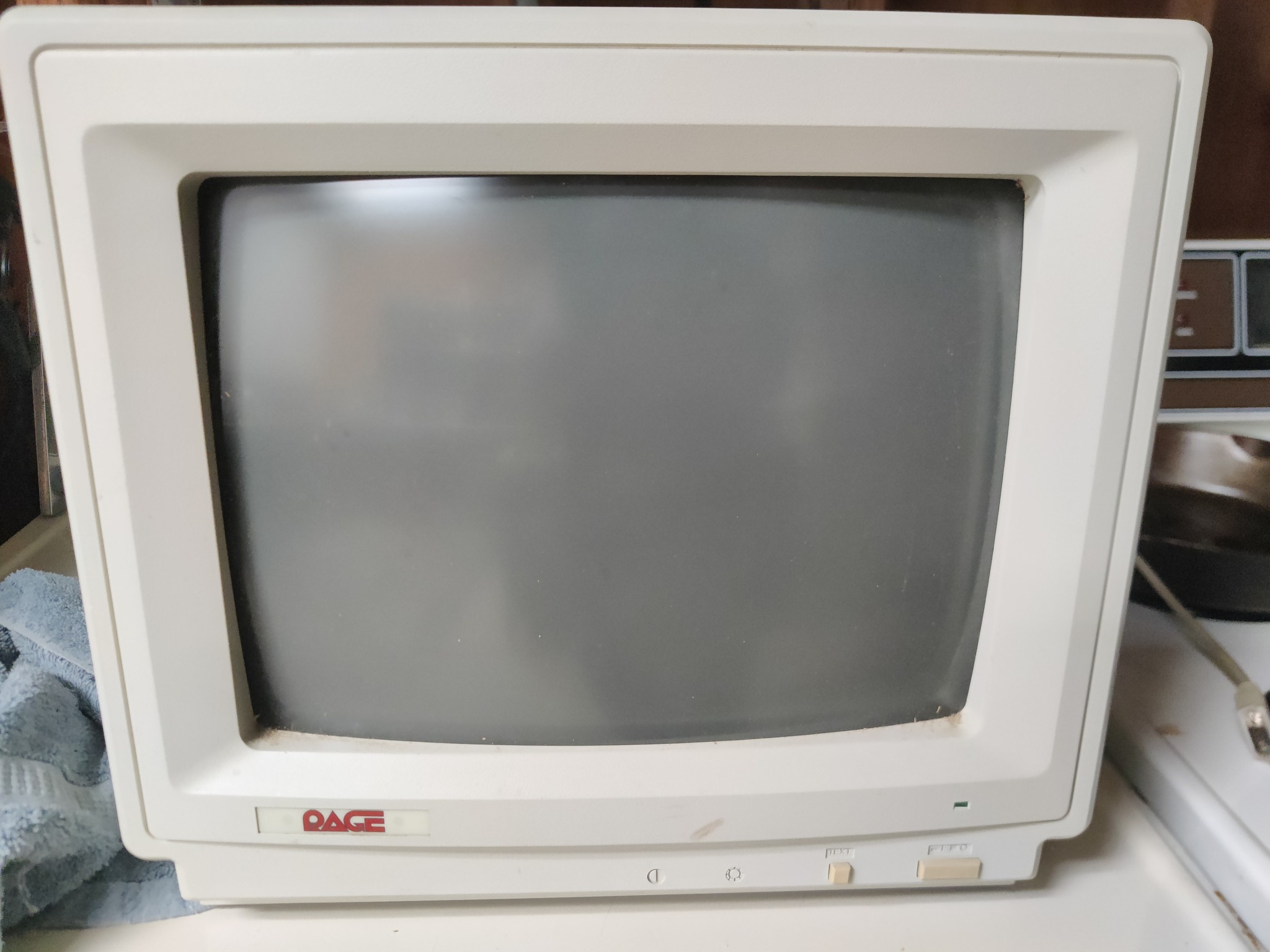 What is the Rage-4235Z CRT monitor from 1987?