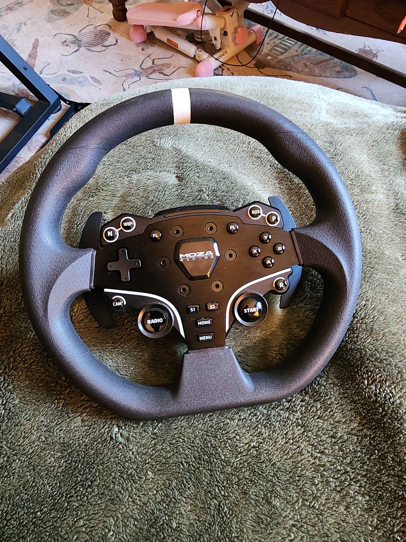 Complete Sim Racing Rig - Moza R3 & SP Lite pedals, H-Pattern shifter ...