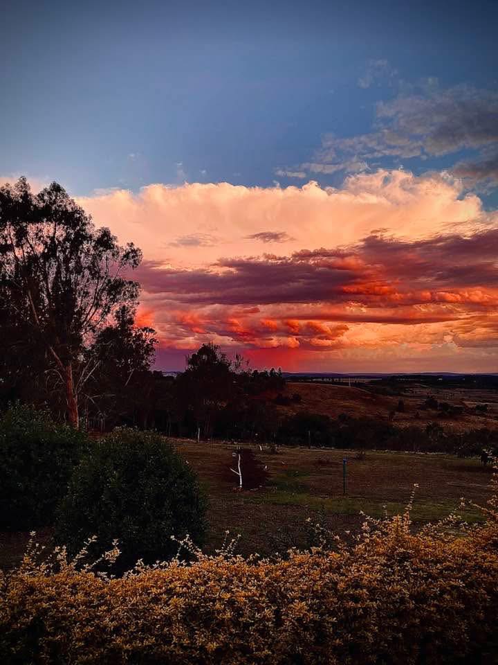 When that surprise sunset hits after a rainy day 🔥🤌 Scroll for
