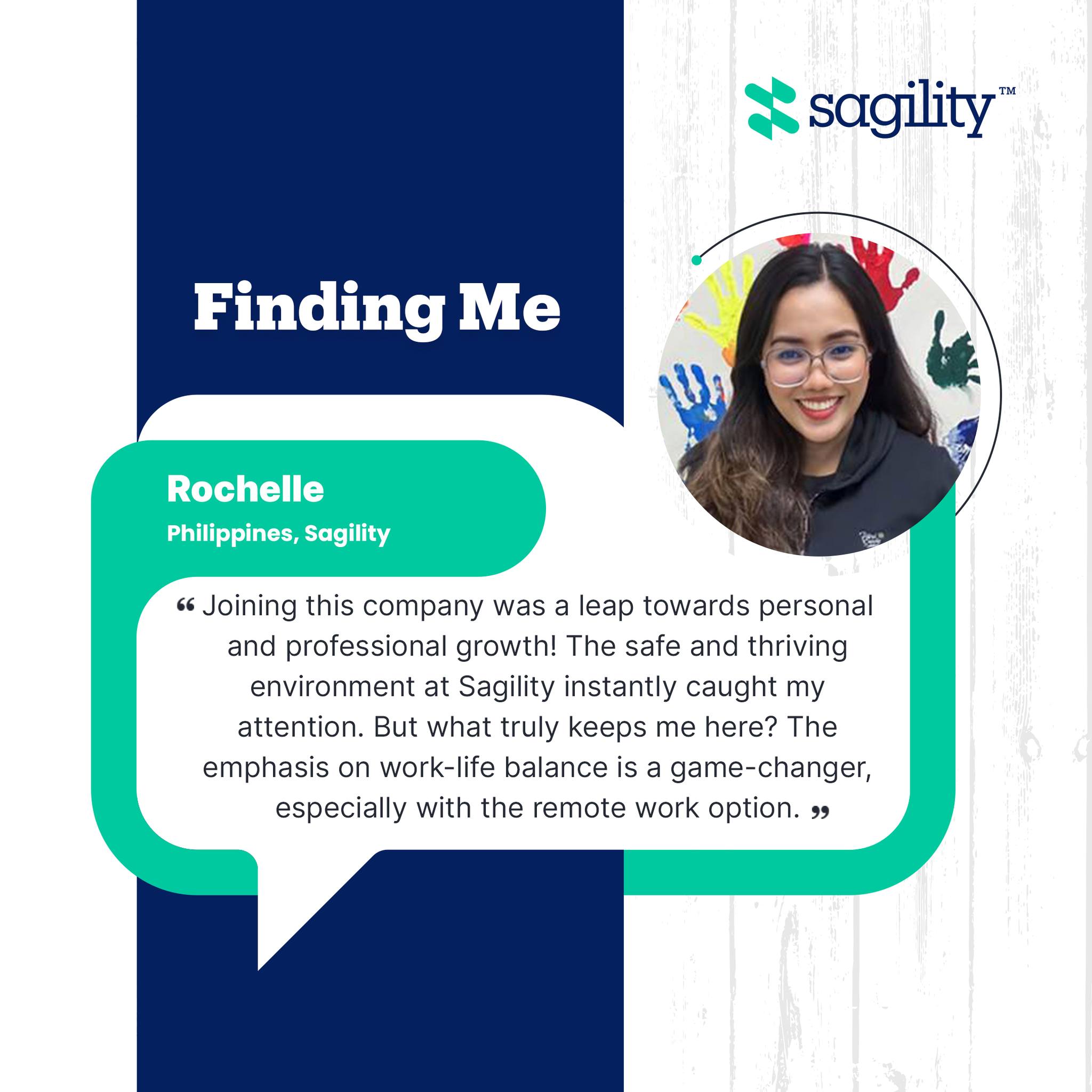 #FindingMe: Meet Rochelle from the... - Sagility Philippines | Facebook