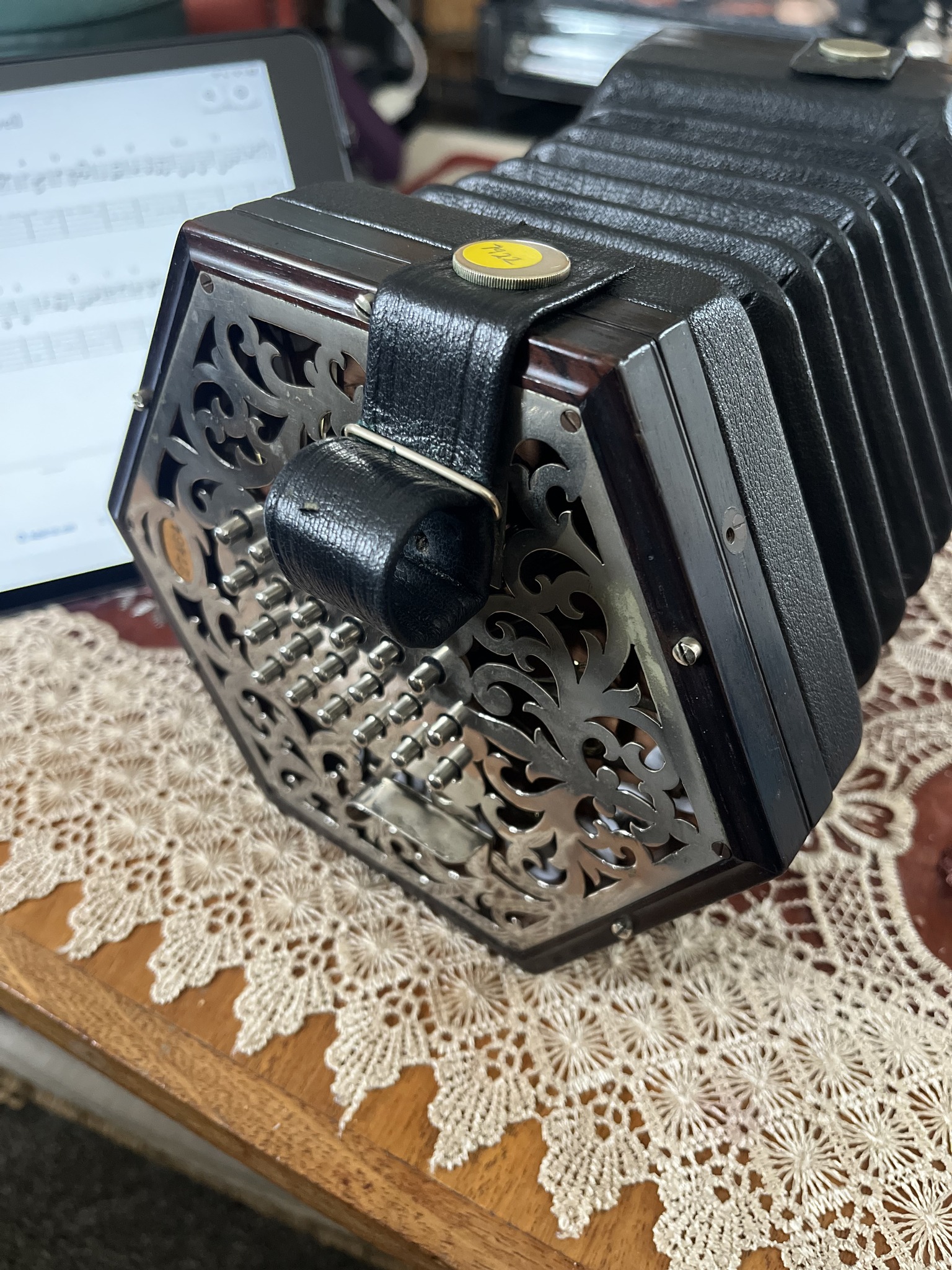 The Bastari 40-button Anglo concertina that I bought in Tokyo in
