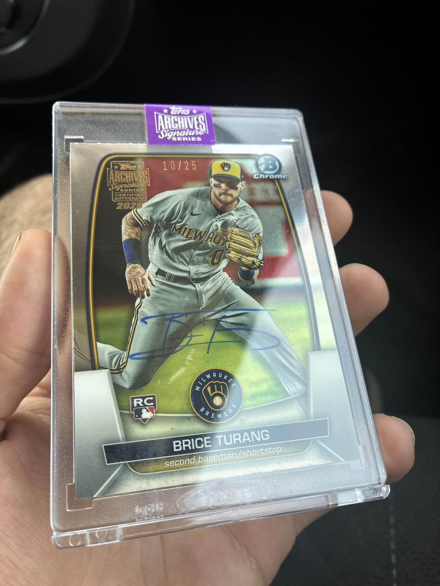 MLB 2025 TOPPS ARCHIVES SIGNATURE Brice Turang 【公式通販】