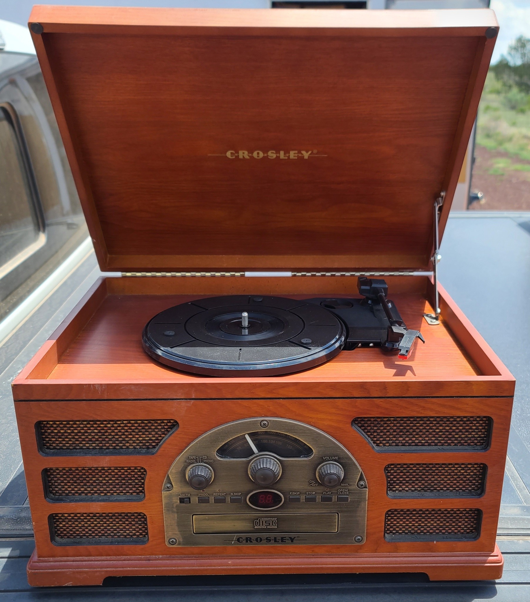 Old car audio equipment collection