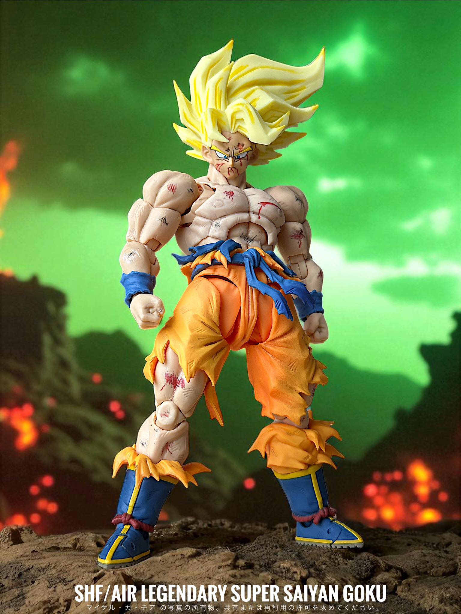 DragonballZ x meitu Goku Flaming Gold limited edition