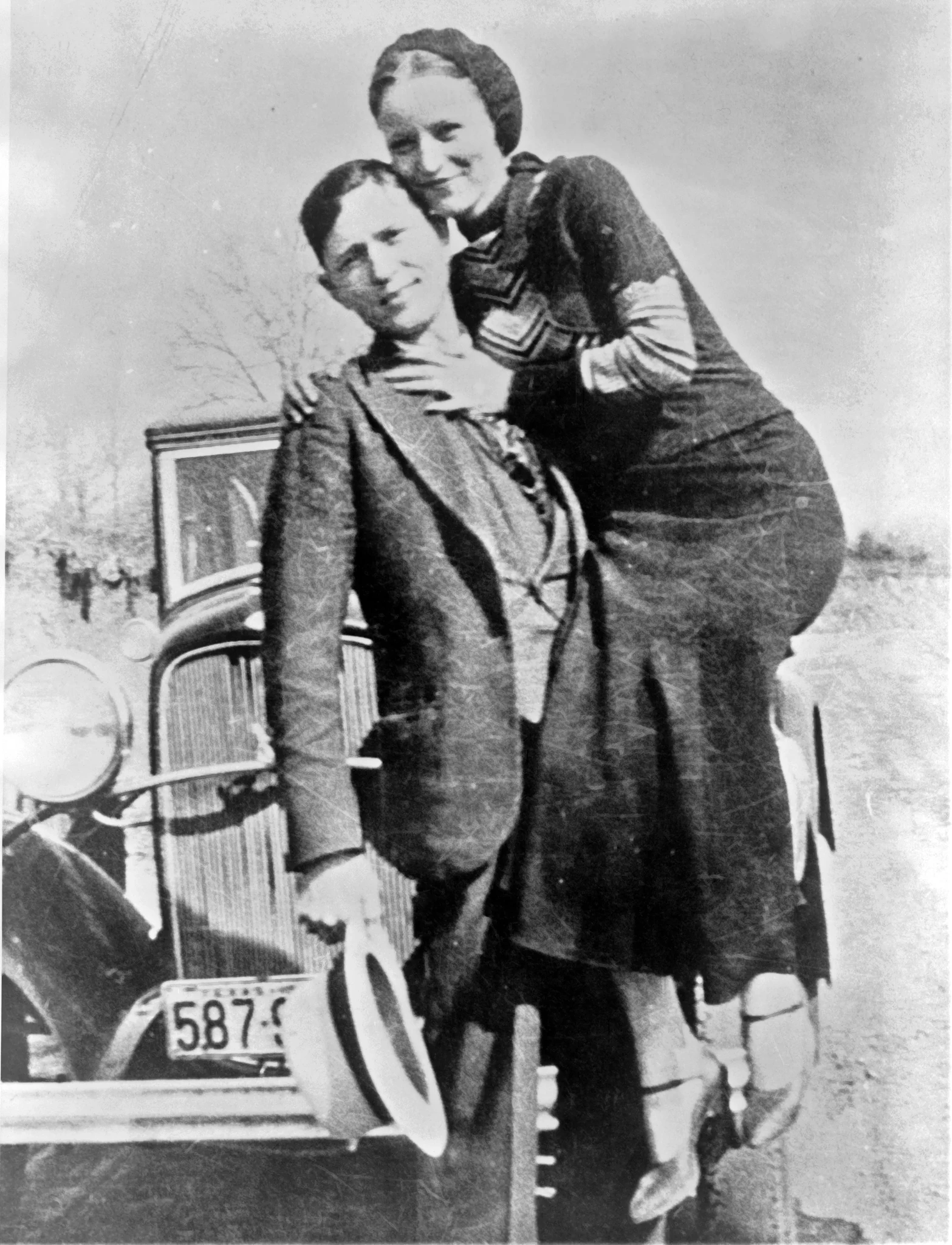 Bonnie, Clyde, and their getaway ride. ?: Brooke Taelor