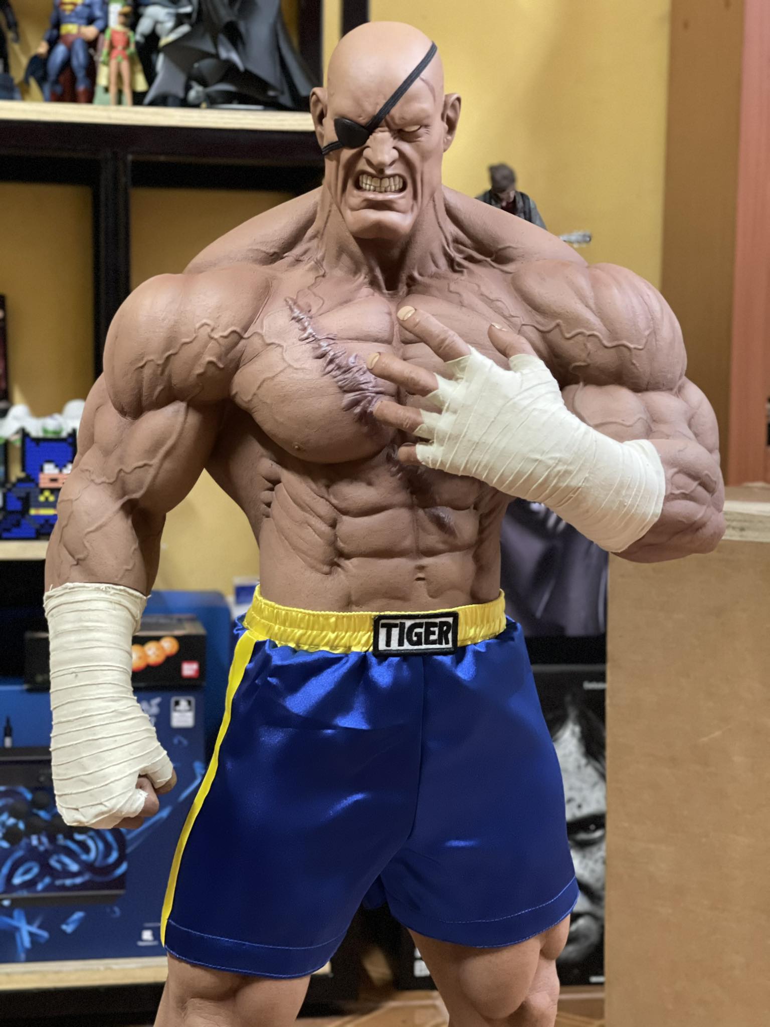 ストリートファイター PCS サガット 1/3 B スタチュー フィギュア One of my favorite Street Fighter pieces, PCS Sagat 1:3