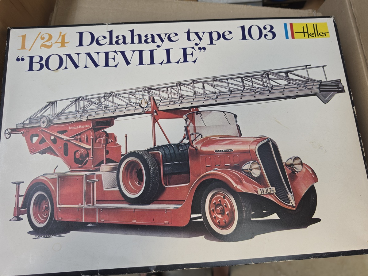 Vintage fire engine model kits collection and restoration