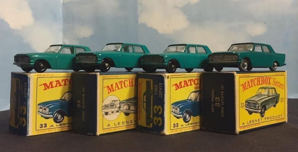 Matchbox n:o 33 Ford Zephyr 6 (1963-1968)