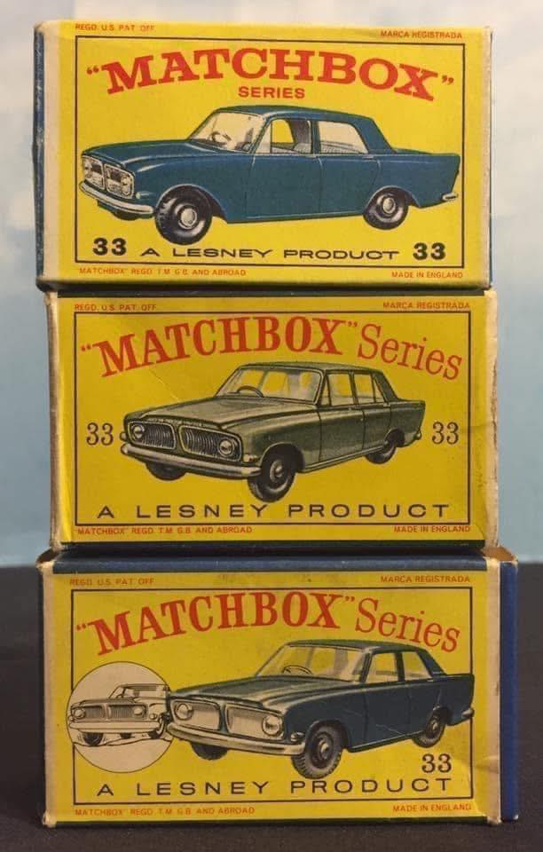 Matchbox n:o 33 Ford Zephyr 6 (1963-1968)