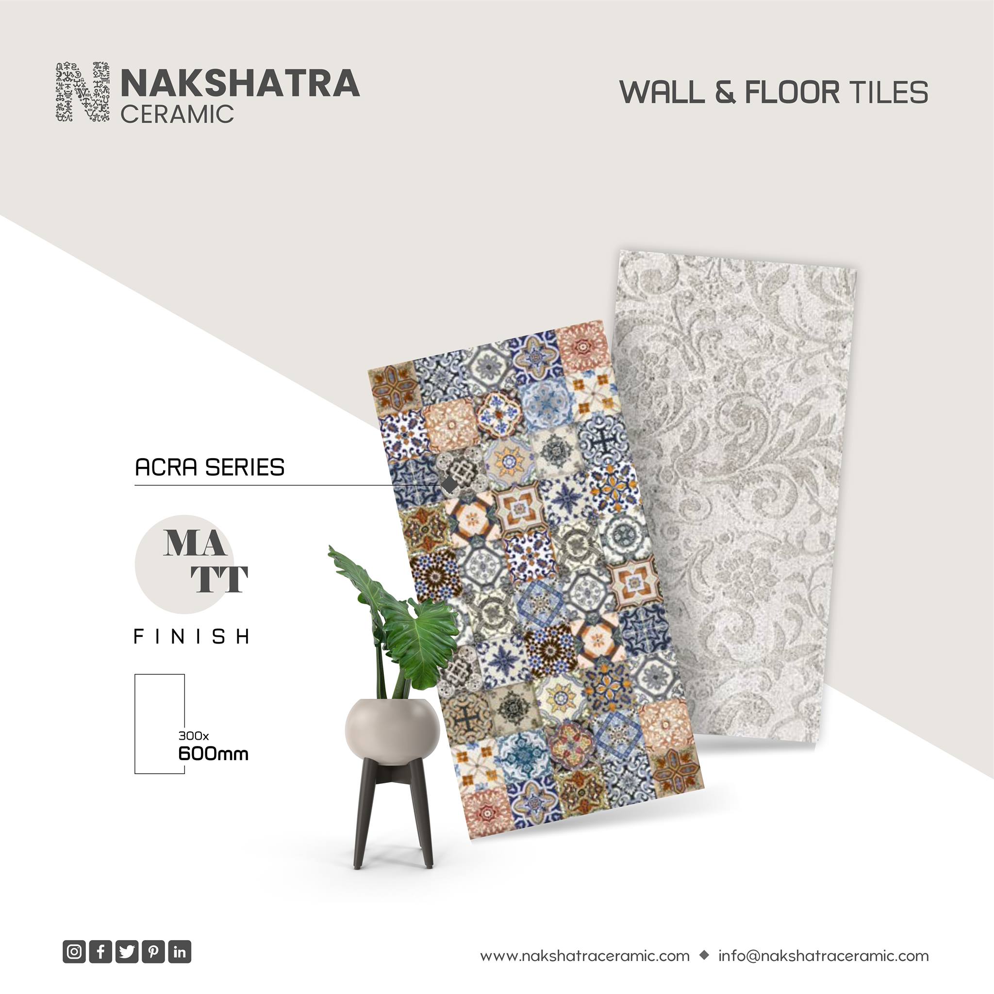 ACRA SERIES_300X600MM _ MATT FINISH... - Nakshatra Ceramic | Facebook
