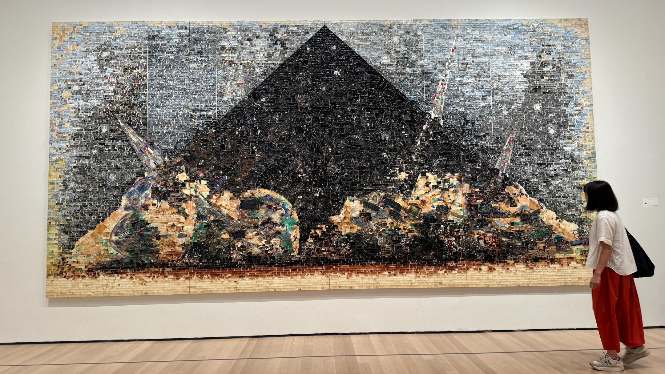 Jack Whitten's abstract mosaic 9.11.01 honors 9/11 victims