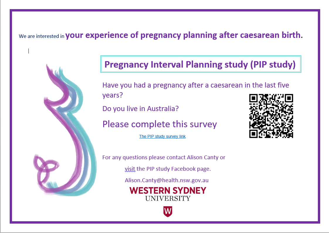 The PIP study - The PIP study survey Are you a woman in...