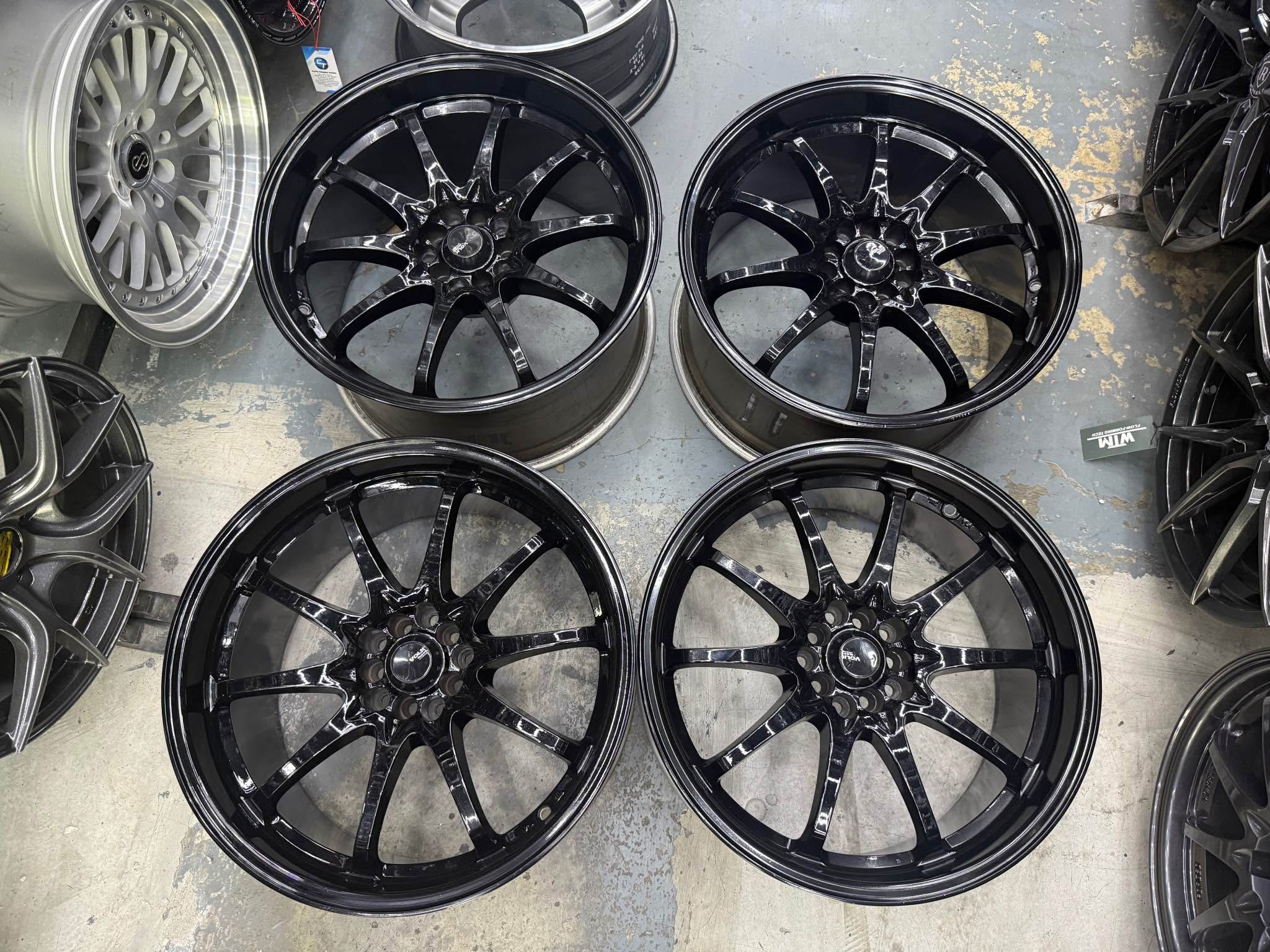 Rays CE28n Gloss Black fairlady spec (Used) 19inch 19x9.5/10.5jj 