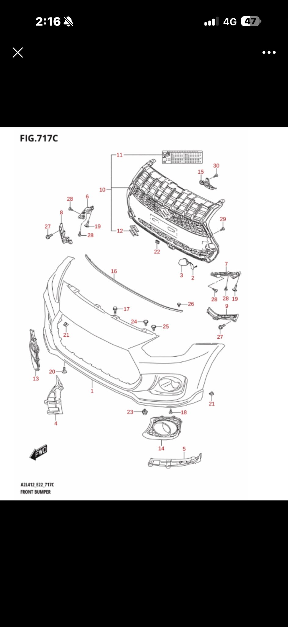 Where to find Suzuki ZC33S Swift Sport part numbers without diagrams?