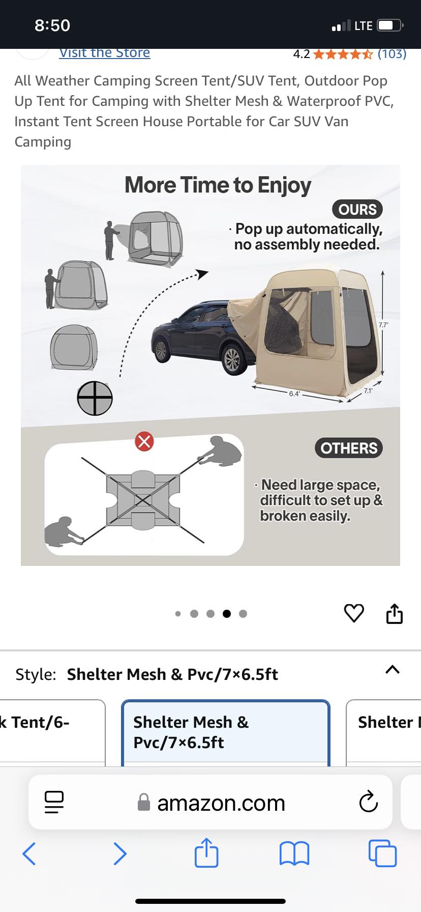zelt baut sich selbst auf WDWDW Zelt Nylon Silikon Tragbare Stehende Outdoor Camping Zelte für Wandern Reisen Sports & Outdoors Family Camping Tent for SUV Awning Color:olive