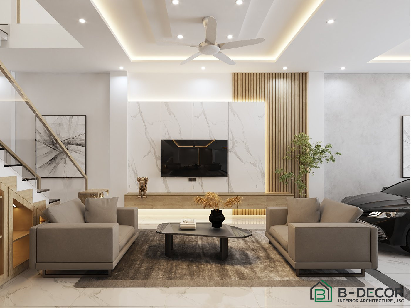 B-Decor - Bàn giao thiết kế nhà phố Quận 6 CĐT: Mr...