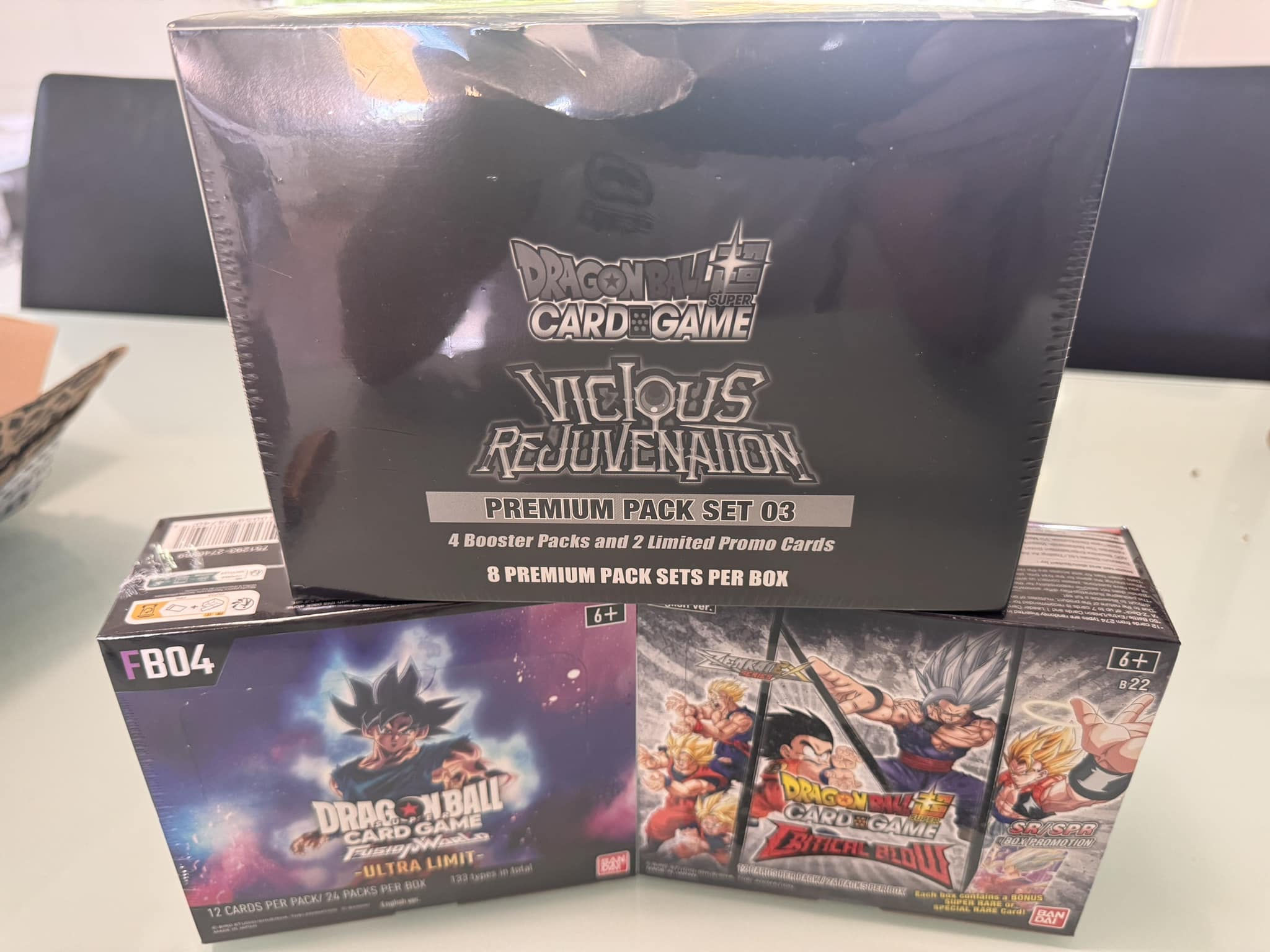 vicious rejuvenation booster box BANDAI - Dragon Ball Super CG: Unison Warrior Premium Pack Set 03 When they come back Duckrace for Fusion World Ultra